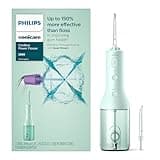 Philips Sonicare Cordless Power Flosser 3000, Water Flosser with Innovative Quad Stream Technology, Oral Irrigator with 2 Flossing Modes and 3 Intensity Levels, Ergonomic Design, Mint, HX3826/24
