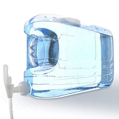 Arrow Home Products Oasis Drink Dispenser for Fridge, 2.5 Gallon - Plastic Beverage Dispenser with Spigot for Easy Dispensing - BPA Free Clear Plastic - Convenient Handle, Easy-Pour Spout