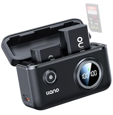 llano 2-Pack NP-FW50 Batteries and Fast 18W Dual Charger for Sony Alpha A6400, A6000, ZV-E10, a7 ii, a7r ii, A6300, A6500, a7s, a7, a7s ii, a7s, a5100, Smart Digital Display, Magnetic Snap Cover