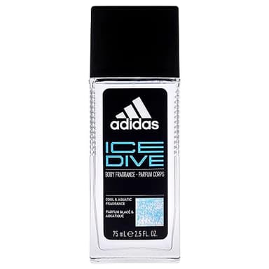 Adidas Ice Dive Body Fragrance 2.5 fl oz (Pack of 1), Notes of Lavender, Sandalwood, and Vanilla, Men's fragrance, Long lasting, Sporty fragrance, Travel size