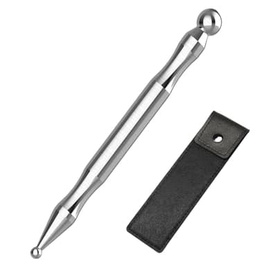Melonsun Stainless Steel Acupuncture Pen for TMJ Relief, Acupressure Massage Tool, Jaw Massager for Jaw Clenching Relief, Trigger Point Massage Tool for Facial & Full-Body Muscle Tension