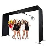 Overhead 360 Photo Booth Automatic Spin Camera Photo Booth Selfie Platform Spinner with LED Light Rotating Video Booth Machine for Partys Wedding