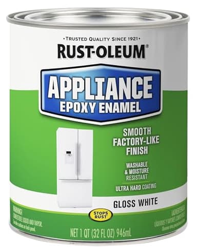 Rust-Oleum 241168 Specialty Appliance Epoxy Paint, Quart, Gloss White