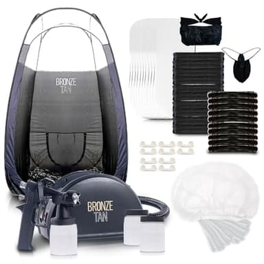 Bronze Tan Spray Tan Machine Kit with Pop Up Tent, Supplies and 3 Cups