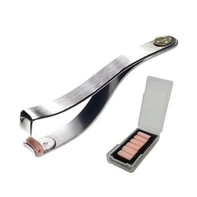 Prima Shogyo Partial Eyelash Curler for Corner Lash - Mini Japanese Eyelash Curler for Inner & Outer Lashes - Includes 6 Extra Rubber Pads - Made in Japan - C-2000