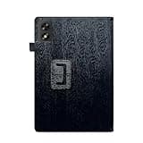 (for Vortex BTAB10) Transwon Case for Vortex BTAB10 Tablet 10.1 Inch, Cover para Tablet Vortex BTAB10, Full-Body Protective Case with Kickstand/Stylus Holder/Magnetic Closure - Black