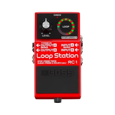 BOSS RC-1 Loop Station Pedal | Industry Standard Simple Looper for Guitar, Bass, Keyboards & More | 24-Segment LED Indicator | 12 Minutes of Record Time | Record, Playback, Overdub, Undo & Redo Loops