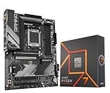INLAND AMD Ryzen 7 7700X CPU Processor with GIGABYTE B650 Gaming X AX V2 Motherboard (AM5, ATX, DDR5, USB 3.2 Gen2x2 Type-C, Wi-Fi 6E), Soly by Micro Center