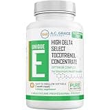 UNIQUE E A.C. Grace Company, Tocotrienols - Tocopherol Free Softgels, 60 Count
