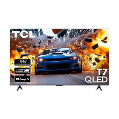 TCL 75 Inch Class T7 Series | 4K QLED HDR | 75T7, 2025 Model | 120HZ-144HZ High Brightness Smart Google TV Dolby Atmos Audio | Voice Remote Alexa Gaming Streaming Television