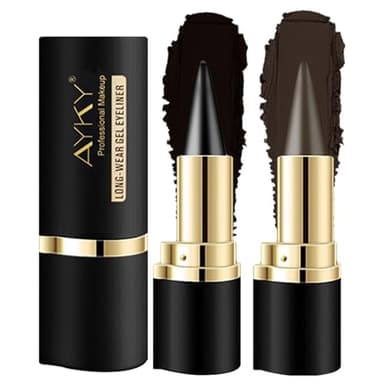 AYKY 2PCS Long Wear Gel Eyeliner Black + Brown
