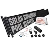 SunQuest Solar Swimming Pool Heaters - 2 Solar Hot Water Heater Panels w/Max-Flow Design - Swimming Pool Accessories for Above Ground Pools (2' x 20', 2 Count + Couplers + Integrated Diverter Valve)