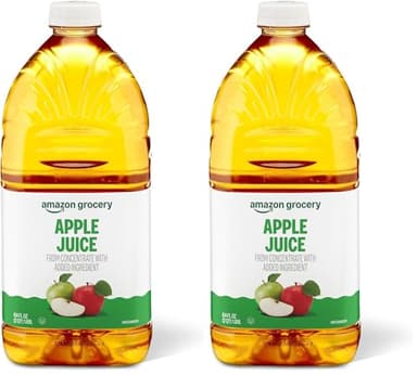 Amazon Grocery, Apple Juice, 64 Fl Oz (Previously Happy Belly, Packaging May Vary) (Pack of 2)