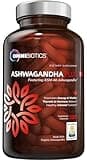 Ashwagandha Root Supplements - 120 Organic Vegan Capsules with KSM-66 Ashwagandha Extract - Premium Ashwagandha Extra Strength Formula for Stress Support - Organic Ashwagandha Supplements 1300mg