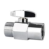 Solimeta Water Shut Off Valve, Shower Head Water Saver, Shower Head Flow Restrictor, Shower or Garden Water Flow Control Valve 1/2"NPT