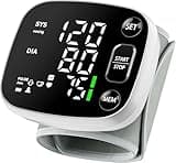 Oklar Blood Pressure Monitors for Home Use Rechargeable Wrist Digital BP Machine Cuff with LED Backlit Display, Voice Broadcast, 240 Memory Storage for 2 Users with Carrying Case