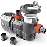 VARMINPOOL 1.8HP Variable Speed Pool Pump for In/Above Ground Swimming Pool, 9114GPH, Programmable Timer for Scheduled Operation, Low Noise, Large Filter Basket, Energy Efficient, 220V