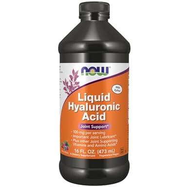 NOW Foods Supplements, Liquid Hyaluronic Acid, Delicious Berry Flavor, 100 mg Per Serving, 16-Ounce
