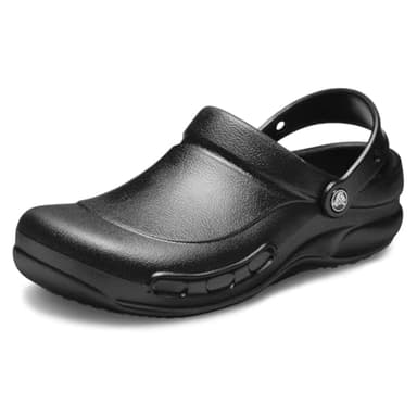 Crocs Unisex-Adult Bistro Work Clogs | Enclosed Toe | Slip Resistant | All Day Comfort, Black, 11 Women/9 Men