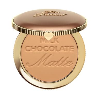 Too Faced Chocolate Soleil Matte Bronzer | Long Lasting + Cruelty Free with a Matte Finish, 0.28 Ounce, Milk Chocolate