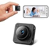 Mini Hidden Spy Camera, 4K HD Nanny Cam with 1-Year Cloud Storage - Small Cameras Hidden Wireless with Magnetic Mount, No WiFi Needed Camaras Espias Ocultas, Motion Detection & Night Vision