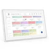 Canupdog Digital Calendar, 10.1inch Smart WiFi Digital Calendar&Chore Chart, 1920 * 1080 IPS Touch Screen HD Display for Family Schedules, Wall-Mounted, Share Moments Instantly from Anywhere