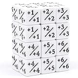 24 Pieces Dice Counters Token, D6 Dice Cube Loyalty, MTG CCG Compatible Card Game Accessories