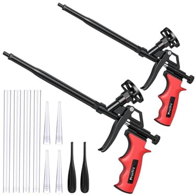 Preciva 2 PCS Spray Foam Gun, Upgrade Pu Expanding Foaming Gun Professional Caulking Gun Insulation Suitable for Caulking, Filling, Sealing