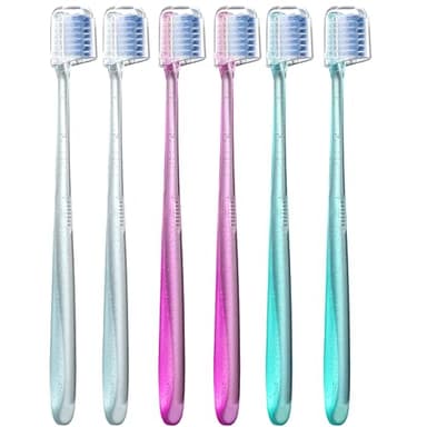 Fregum V-Shaped Orthodontic Toothbrush for Braces, Soft Bristles, 6 Count, No Interdental Brushes Included