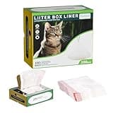 100 Pack Drawstring Cat Litter Box Liner Bags For Litter-Robot 3/4,Waste Bags Compatible With Self-Cleaning Litter Box,Heavy Duty