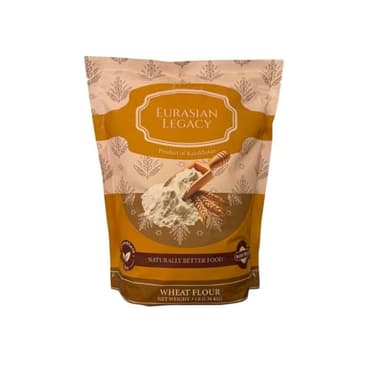 Eurasian Legacy Non-GMO, Unbleached, Glyphosate-Free, High-Protein Wheat Flour, Perfect for Bread & Baking, 3 lb