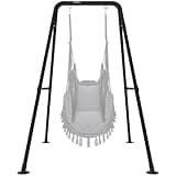 Swing Stand, Hammock Chair Stand Max Load 330lbs, Heavy Duty Hammock Stand,Outdoor or Indoor Hanging Chair Stand only,Hammock Chair not Include