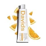 Davids Hydroxi Fluoride Free Kids Nano Hydroxyapatite Toothpaste for Remineralizing Enamel & Sensitive Relief, Antiplaque, SLS Free, Whitening, Orange Vanilla, 4oz, Made in USA