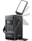 GRECELL 240W Portable Power Station 153.6WH Solar Generator LiFePO4 Battery Dual Way 100W PD Camping Power Bank with Integrated Stand for Outdoors Travel, Home Use(No Wall Charger Included)