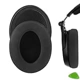 Geekria Comfort Velour Replacement Ear Pads for Sennheiser HD380, HD380 Pro, PXC350, PC350, PC350 SE, PXE350, HME95, HMEC250 Headphones Ear Cushions, Ear Cups Cover Repair Parts (Black)