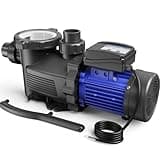 AQUASTRONG In/Above Ground Pool Pump, High Flow (with Timer, 2HP, 8917 GPH, 220V)