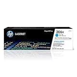 HP 206X Cyan High-yield Toner Cartridge | Works with HP Color LaserJet Pro M255, HP Color LaserJet Pro MFP M282, M283 Series | W2111X