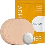 Amolyfe Dexcom G7 Overpatches, 20 pcs Dexcom G7 & Stelo Adhesive Patches Waterproof, 1 pc Reusable Protective CGM Sensor Cover, Breathable, Long-Lasting, Hypoallergenic, No Residue on Dexcom G7 (TAN)