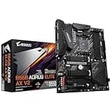 GIGABYTE B550 AORUS ELITE AX V2 Motherboard, Supports AMD AM4 Ryzen 5000 Processors, ATX, DDR4, Dual M.2, SATA 6Gb/s, 2.4/5 GHz Dual-Band, 2.5 GbE LAN, PCIe 4.0