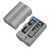 LP EN-EL3e Battery Pack, 2-Pack 2600mAhBattery for Nikon EN-EL3, El3e, El3a, Compatible with Nikon D50, D70, D70s, D80, D90, D100, D200, D300s, D700 MH-18, MH-18a, MH-19, MB-D200, MB-D10 Series & More