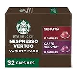 Starbucks by Nespresso Vertuo, Dark Roast Variety Pack Coffee, 32-count Coffee Pods, Brews 7.8 oz.