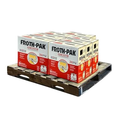 Froth Pak 200 Spray Foam Insulation Kit, 9 ft Hose – Closed Cell, 2 Part Foam Sealant, Yields Up to 200 Board ft, Pack of 7