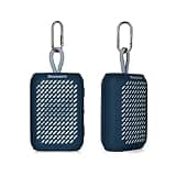 Boomcore Dual Bluetooth Speakers Set, Portable Speakers Set of 2 with Stereo Sound, Audio Enhancement Tech, IPX7 Waterproof Speaker with Clip for Indoor Outdoor - Navy Blue Teal