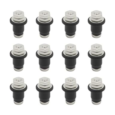 Homhelar RV Water Tank Probe Sensors, Screw-in Water Level Sensors for Fresh Water, Gray Water, and Black Tank Waste Water (12-Pack)