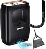 GAVASTO Pro Touchless Vacuum Automatic Dustpan - Ultra Fast & Powerful - Great for Sweeping Salon Pet Hair Food Dirt Kitchen, Corded Canister Vacuum, Bagless, Automatic Sensors, 1500-Watt