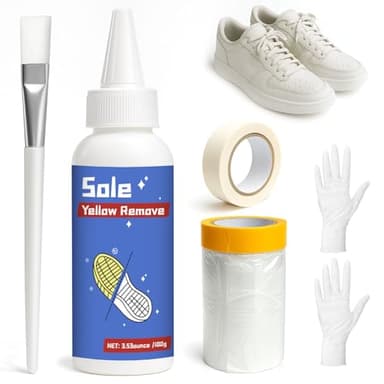 GDDP 100g Shoe Yellowing Remover kit, Remove Oxidized Yellow and Restore the Original White Color, Used For Restoring White Soles and Of Sports Shoes, Casual Shoes