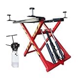 6000 Lbs Portable Mid-Rise Scissor Lift 48 Inch Lifting Height Adjustable Auto Lift Fit for Cars & SUVs
