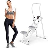 Stair Stepper for Home, Steppers for Exercise at Home for Full-Body Workout Folding Cardio Exercise Stair Master Compact Stair Climber with Adjustable Handlebar & Pedals