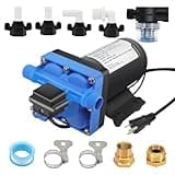 YEEHEMES T42 On Demand Pump Home Water Pressure Booster Pump 110V AC with Brass Connector, Upgrade 5.5 GPM 55PSI RV Water Pump for Agriculture Marine Motorhome Camper
