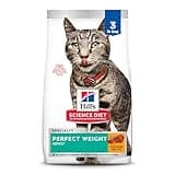 Hill's Science Diet Perfect Weight, Adult 1-6, Weight Management Support, Dry Cat Food, Chicken Recipe, 3 lb Bag